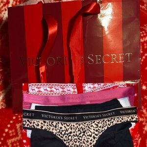 Victoria's Secret Christmas Panty Gift w/ bag
